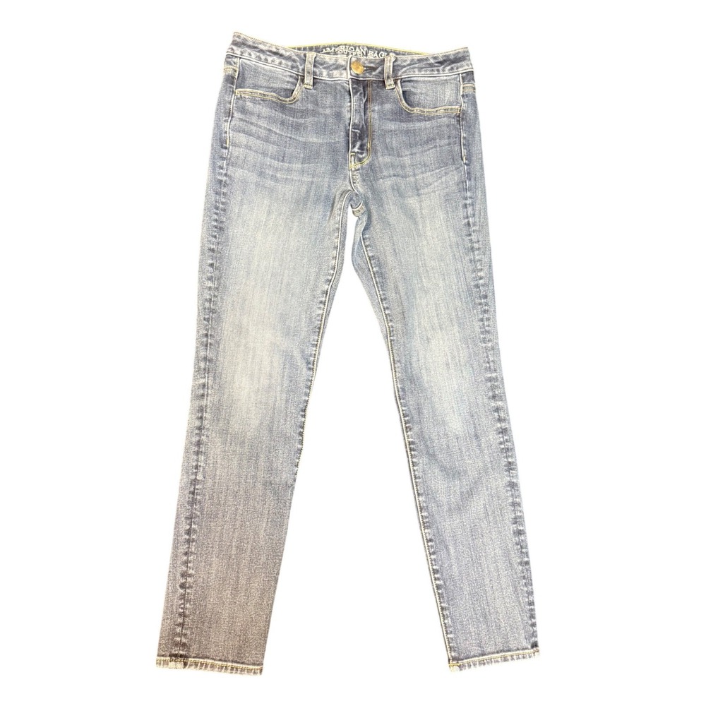 American Eagle Outfitters Highest Rise Jegging Jeans 6 Short Light Wash Stretch